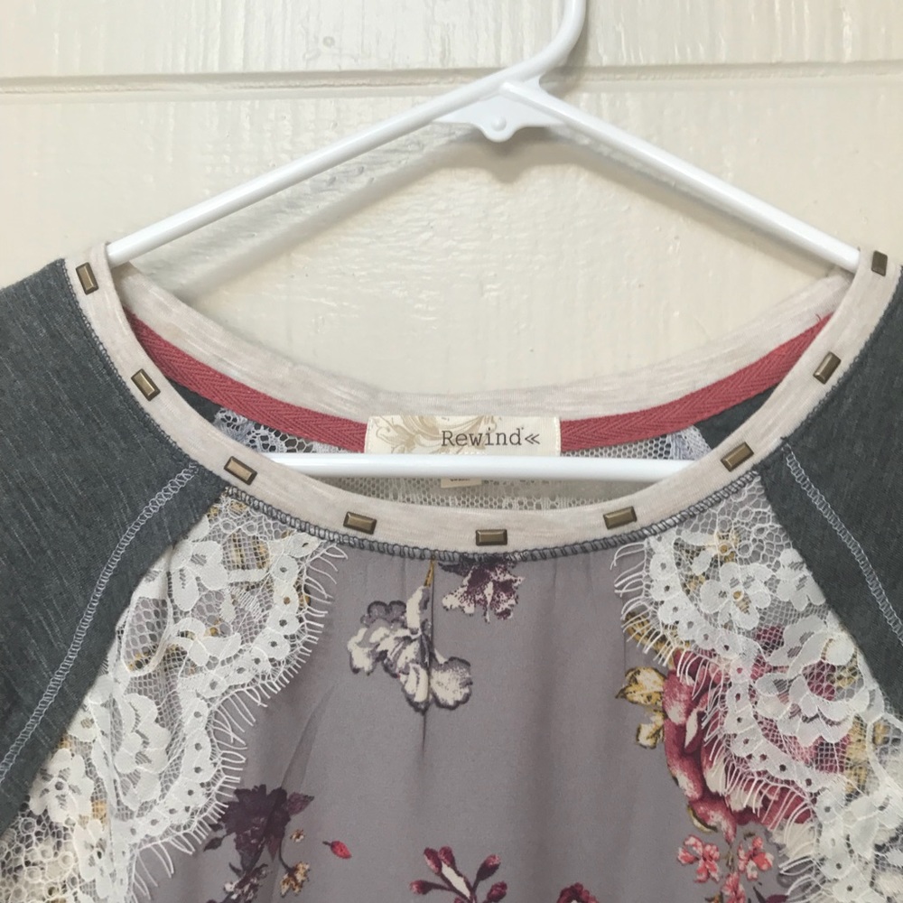Rewind • 3/4 Sleeve Multi Texture Shirt XLarge - Picture 3 of 6